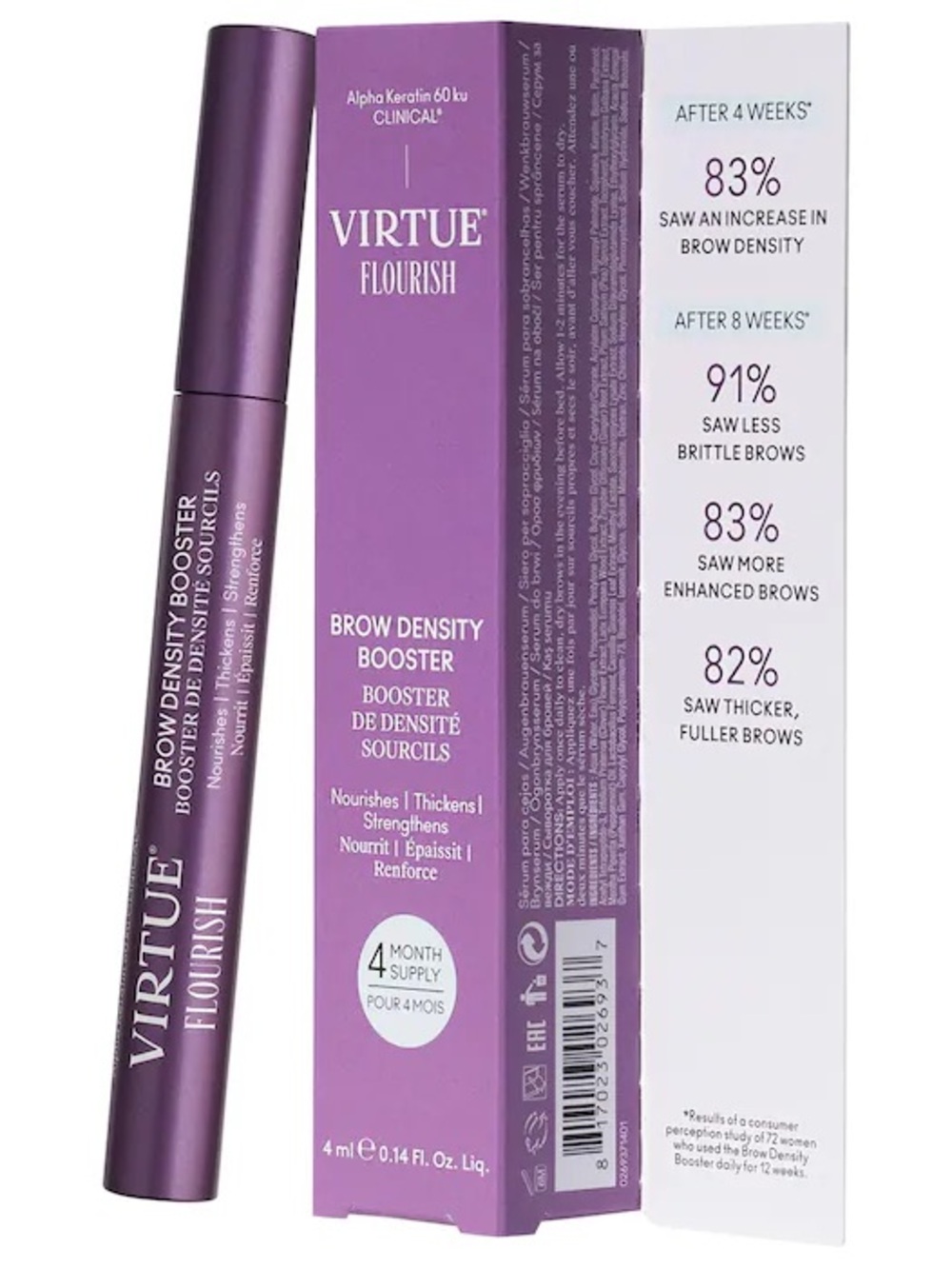 Virtue Flourish Brow Density Booster Serum